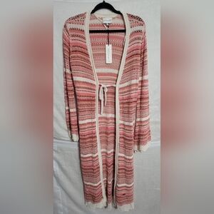 Women's Pink Striped Sweater by Johnny Was